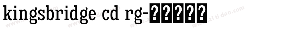 kingsbridge cd rg字体转换